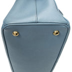 Prada Open Tote Light Blue Saffiano Leather — view 8
