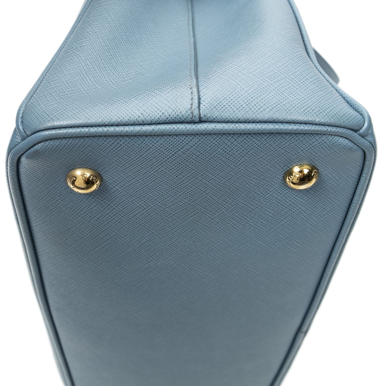 Prada Open Tote Light Blue Saffiano Leather — view 8