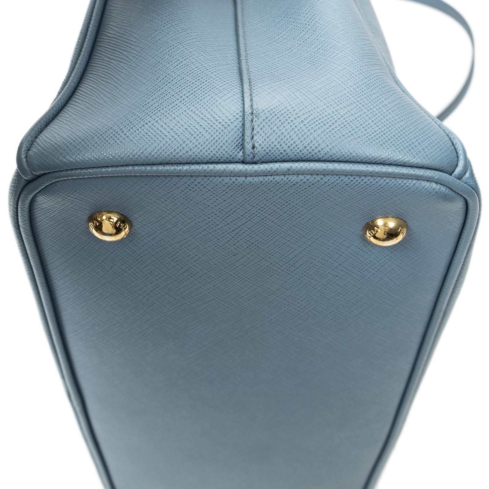 Prada Open Tote Light Blue Saffiano Leather — view 7