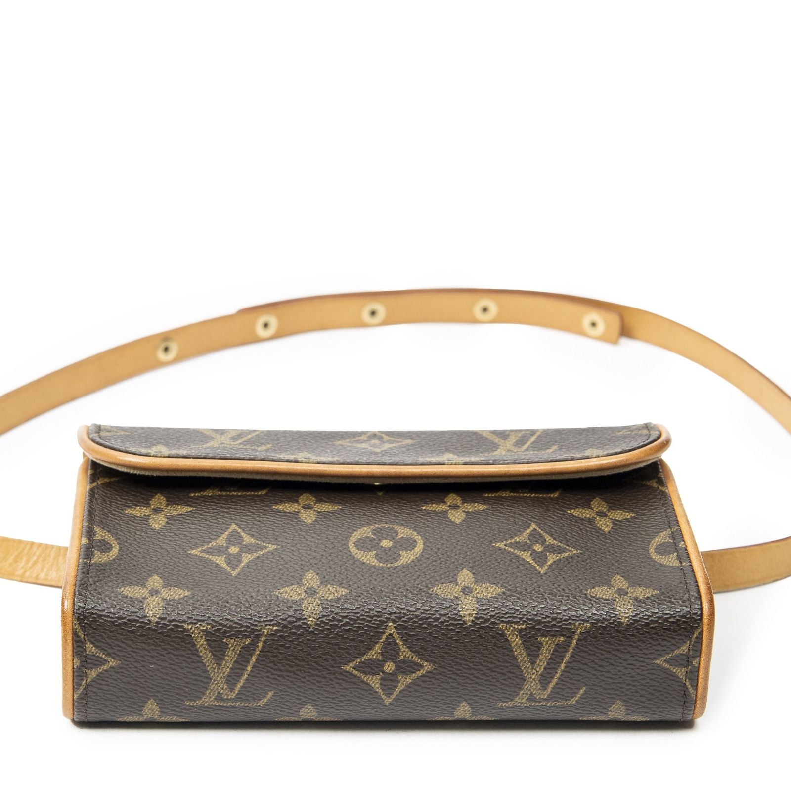 Louis Vuitton Pochette Florentine Brown Monogram Canvas Pouch — view 3