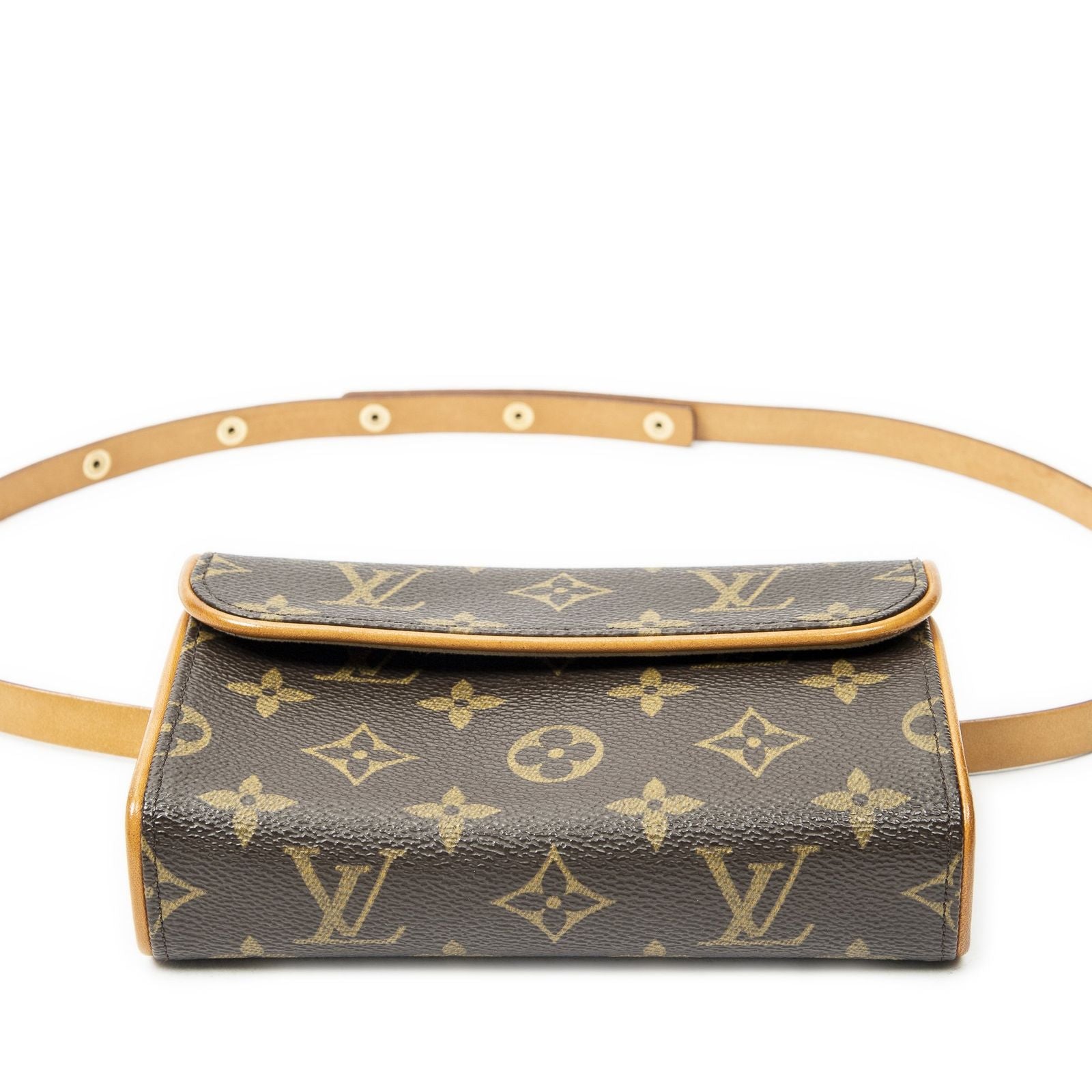 Louis Vuitton Pochette Florentine Brown Monogram Canvas Pouch — view 3