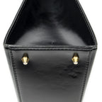 Saint Laurent Vintage Frame Shoulder Bag Black Smooth Leather — view 7