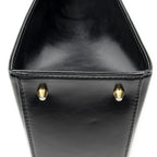 Saint Laurent Vintage Frame Shoulder Bag Black Smooth Leather — view 8