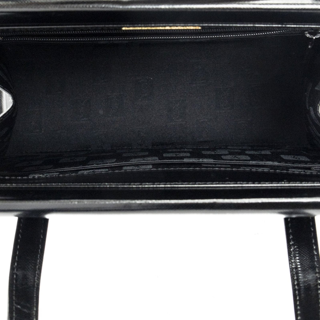 Saint Laurent Vintage Frame Shoulder Bag Black Smooth Leather — view 9