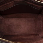 Celine Micro Belt Bag Burgundy Gray Calfskin Leather — view 9