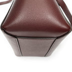 Celine Micro Belt Bag Burgundy Gray Calfskin Leather — view 7