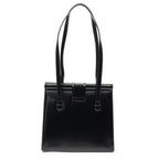 Saint Laurent Vintage Frame Shoulder Bag Black Smooth Leather — view 5