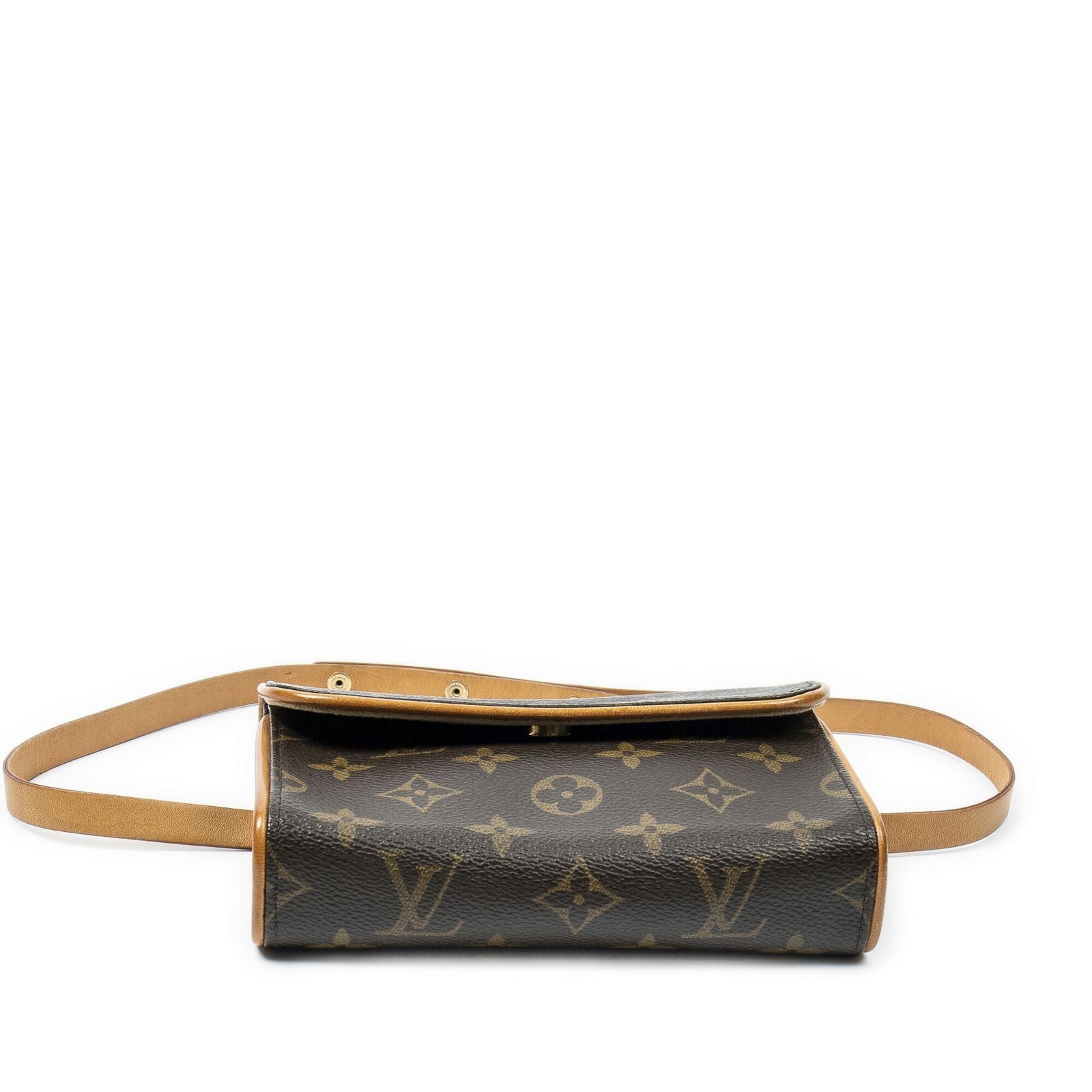 Louis Vuitton Pochette Florentine Brown Monogram Canvas Pouch — view 3