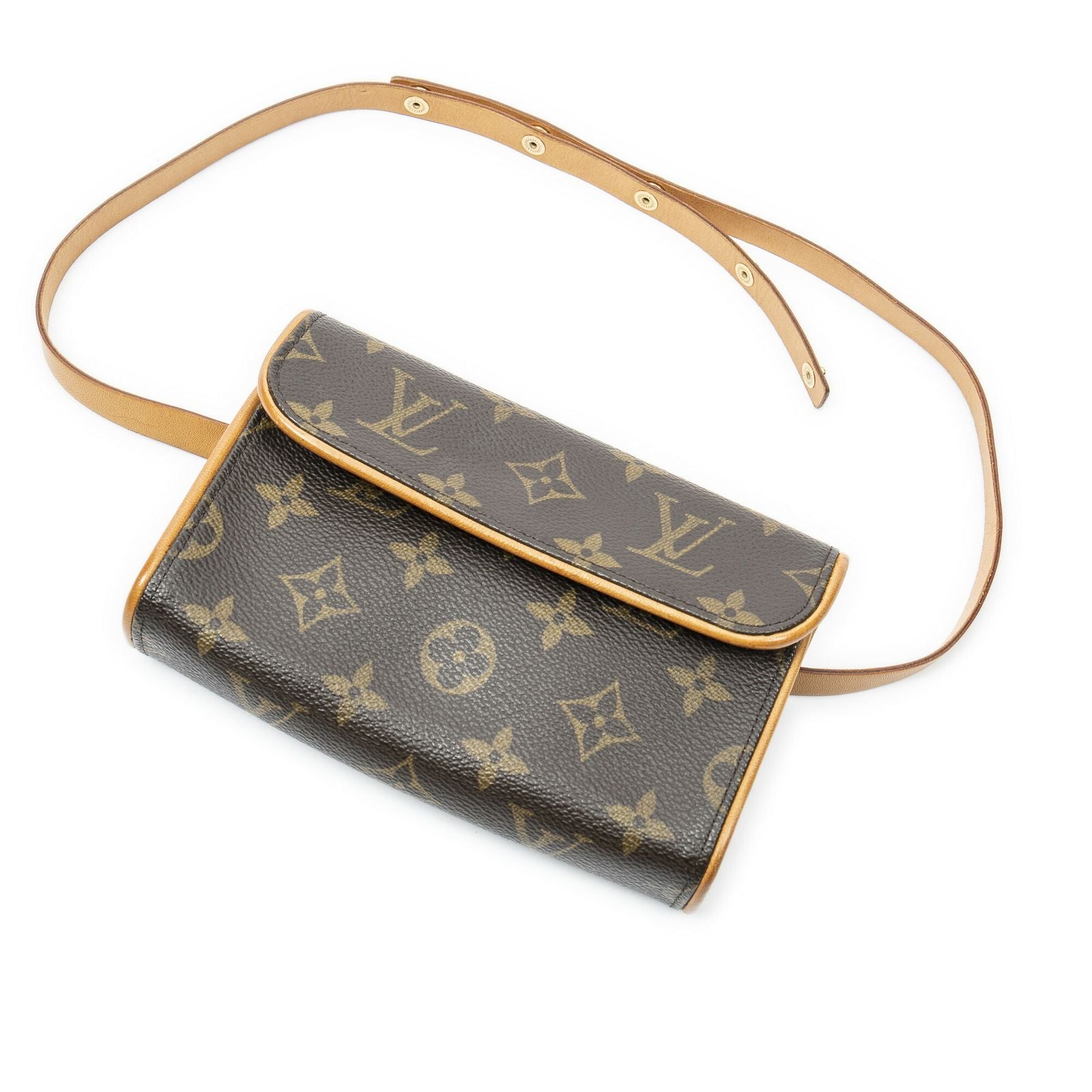 Louis Vuitton Pochette Florentine Brown Monogram Canvas Pouch