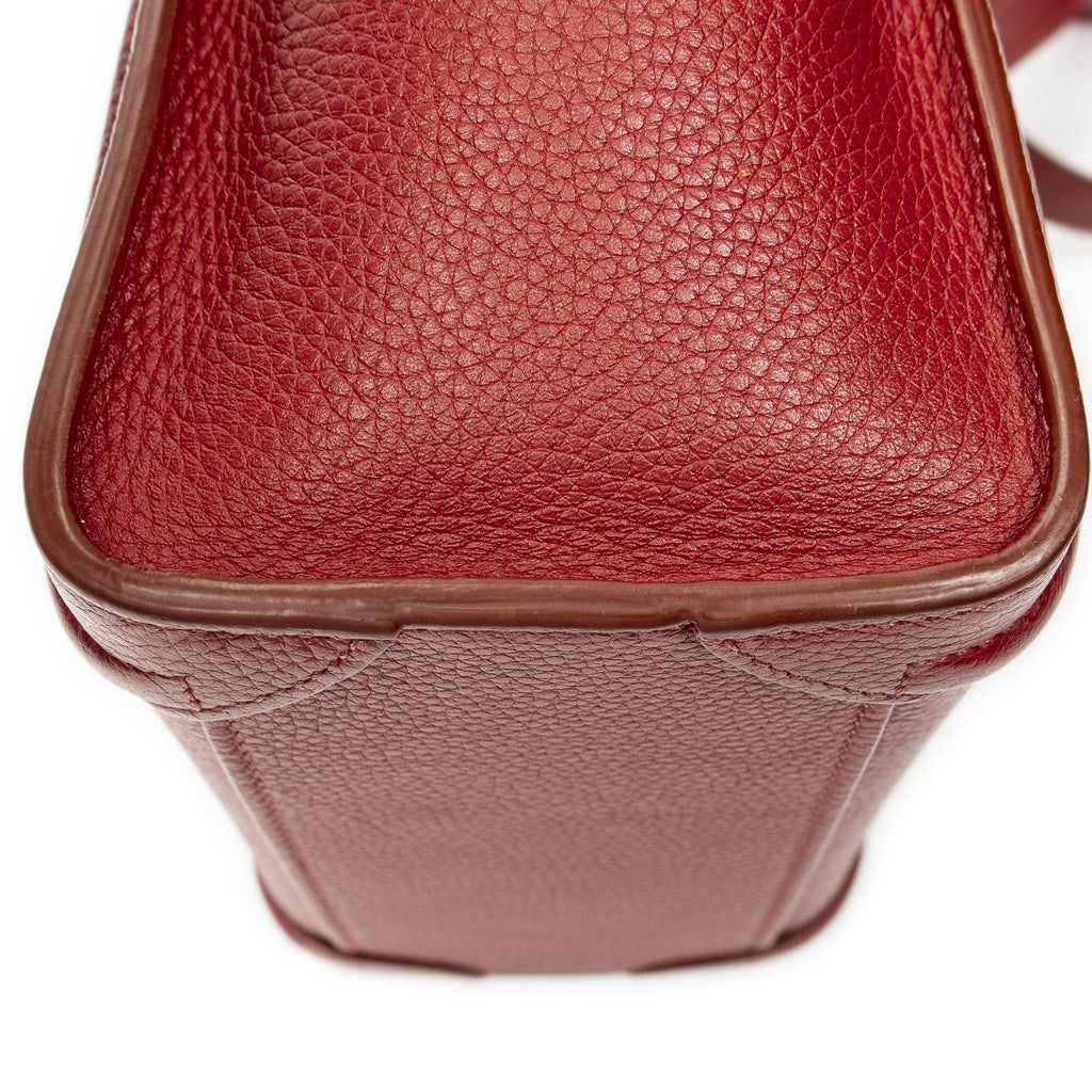 Celine Nano Luggage Red Gray Calfskin Leather — view 8