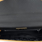 Saint Laurent Vintage Top Handle Flap Black Tang Gogh Canvas — view 9
