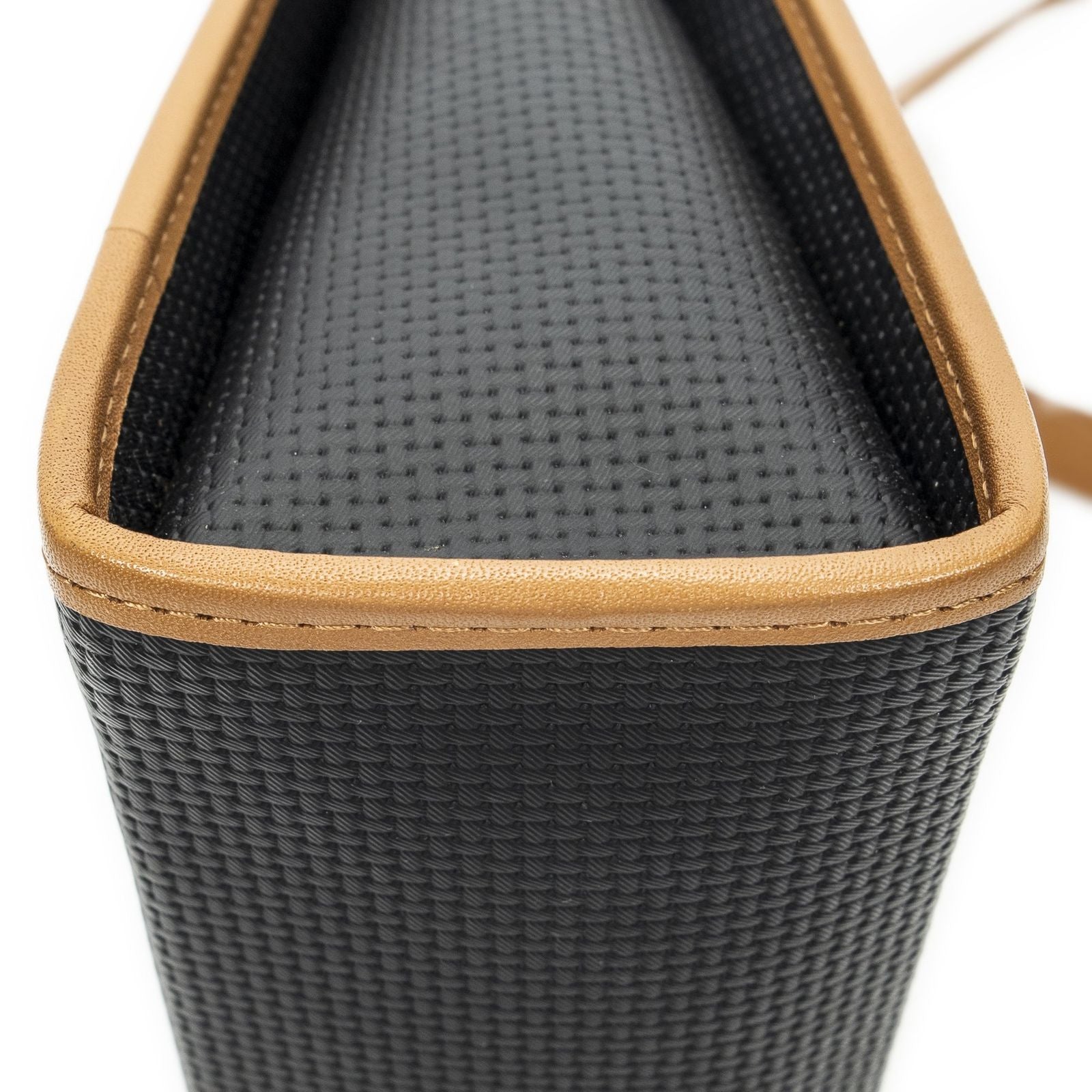 Saint Laurent Vintage Top Handle Flap Black Tang Gogh Canvas — view 7