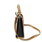 Saint Laurent Vintage Top Handle Flap Black Tang Gogh Canvas — view 3