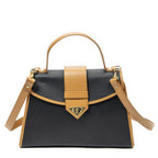 Saint Laurent Vintage Top Handle Flap Black Tang Gogh Canvas