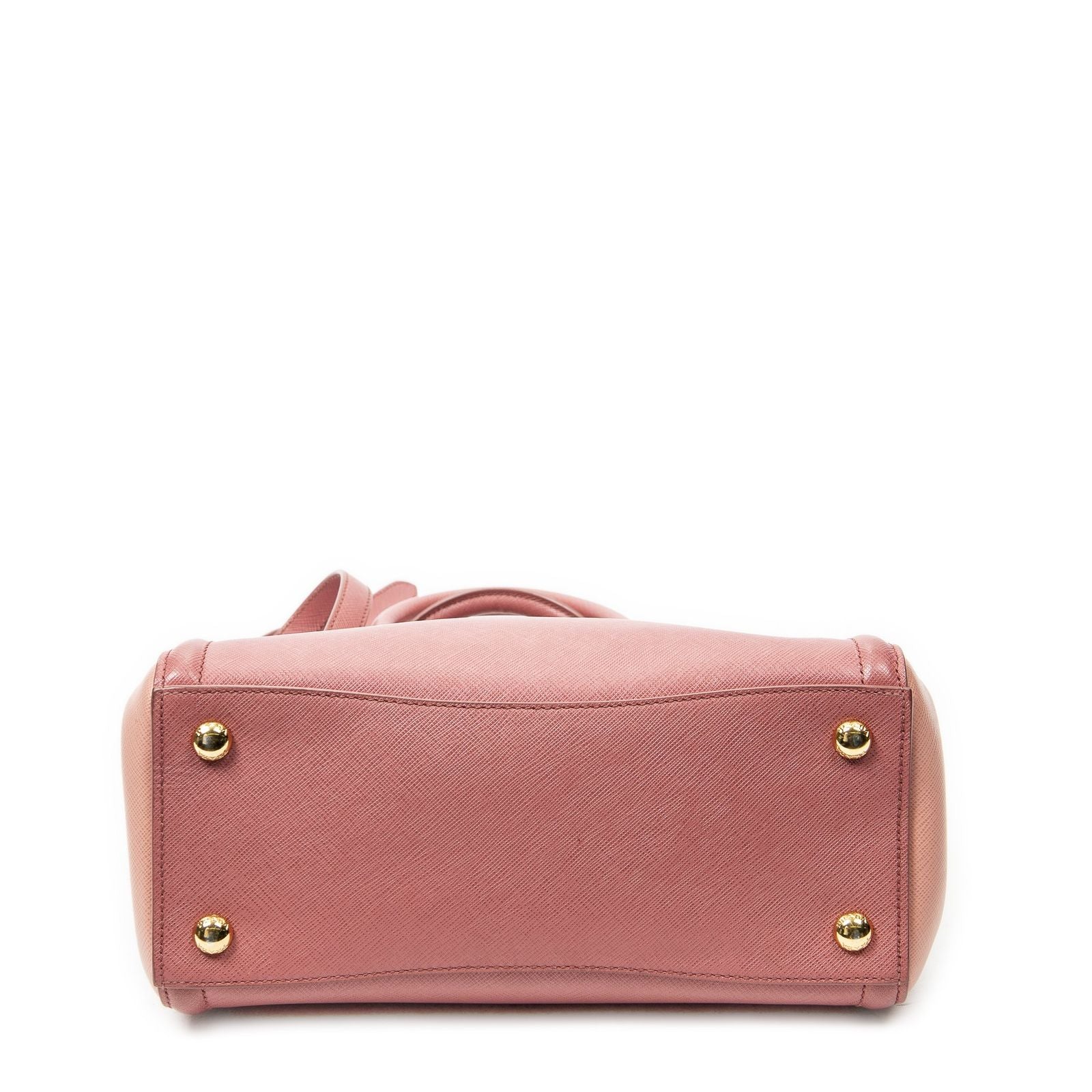 Prada Small Pop Tote Light Pink Saffiano Leather — view 6