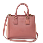 Prada Small Pop Tote Light Pink Saffiano Leather — view 5