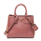 Prada Small Pop Tote Light Pink Saffiano Leather