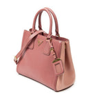 Prada Small Pop Tote Light Pink Saffiano Leather — view 2