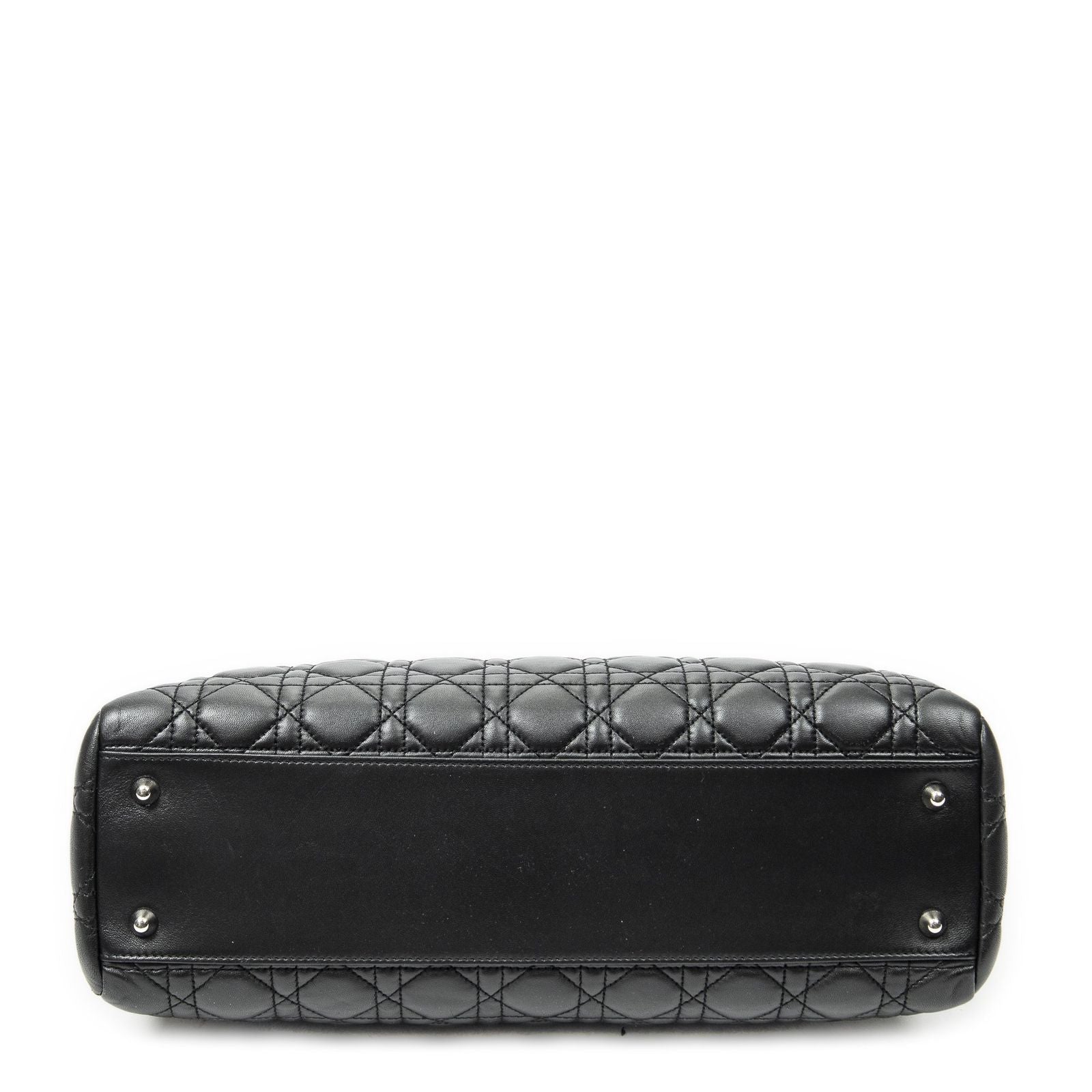 Dior Soft Shopping Tote Black Kanji Lambskin Leather — view 6