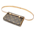 Louis Vuitton Pochette Florentine Brown Monogram Canvas Pouch — view 2