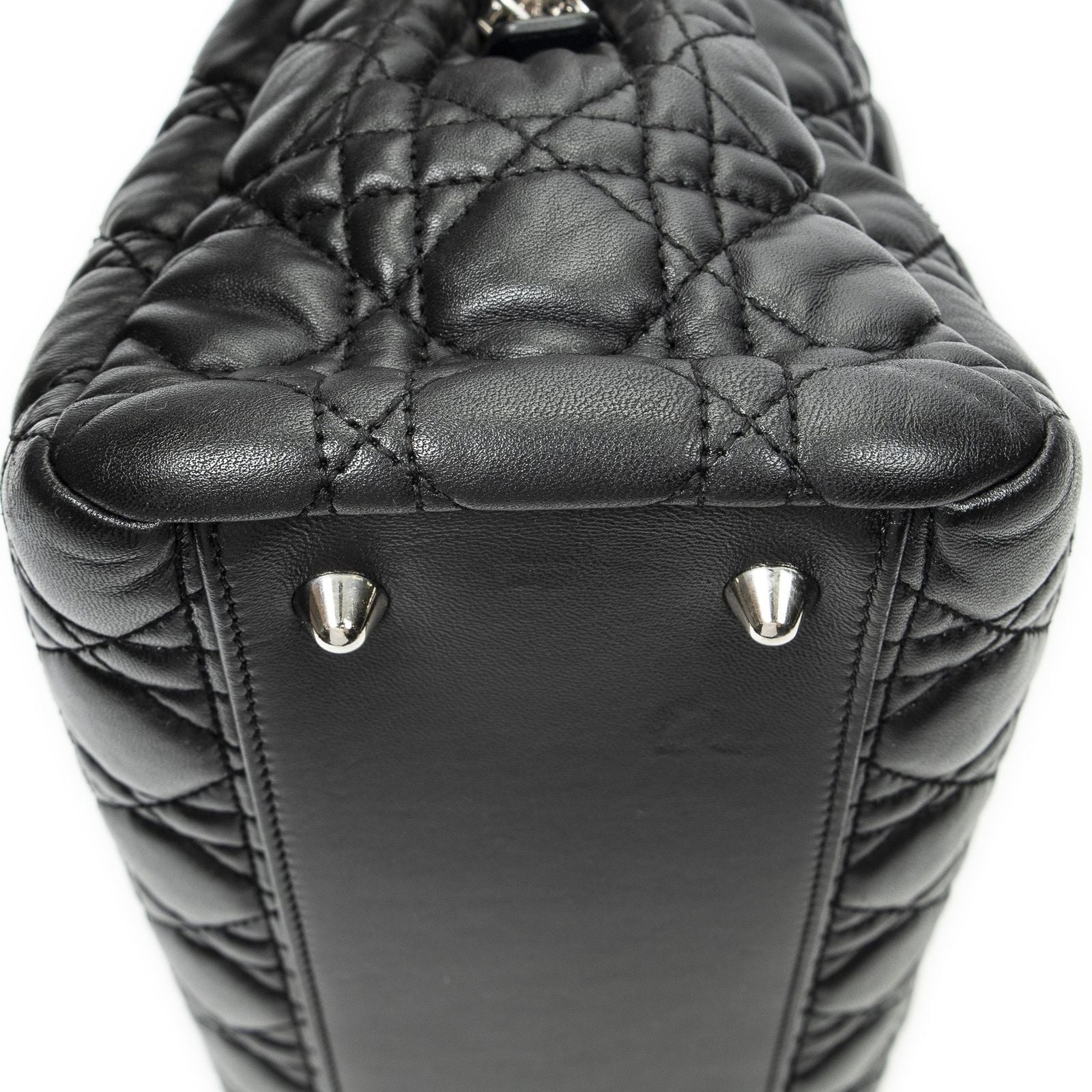 Dior Soft Shopping Tote Black Kanji Lambskin Leather — view 8