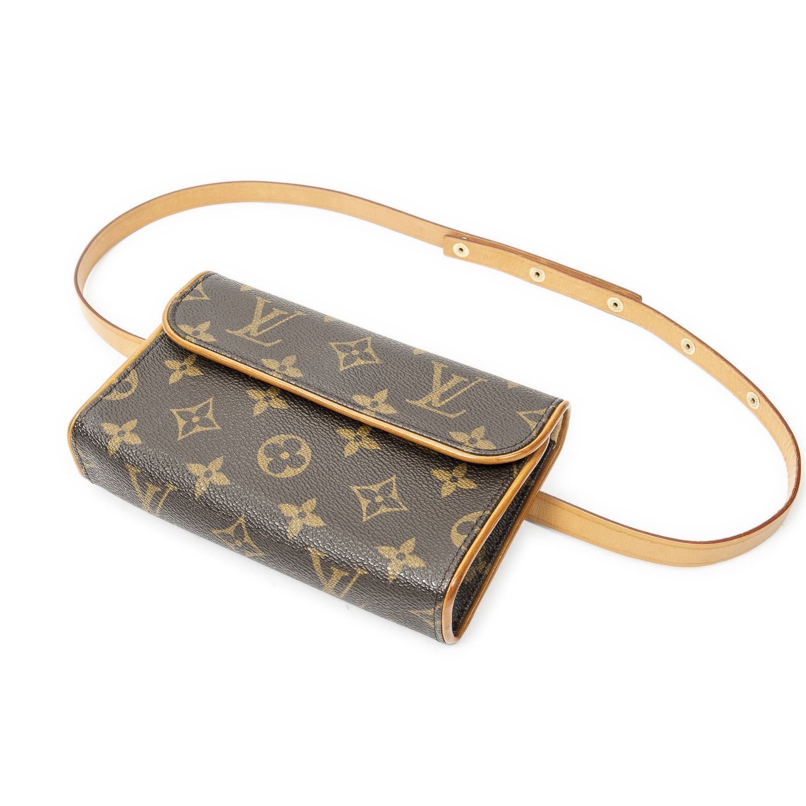 Louis Vuitton Pochette Florentine Brown Monogram Canvas Pouch