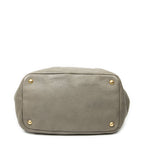 Prada Convertible Tote Gray Vitello Dyno — view 6