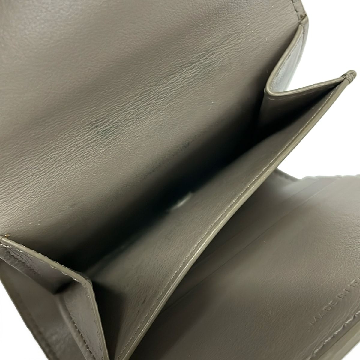 Celine Trifold Wallet Small Gray Beige — view 5