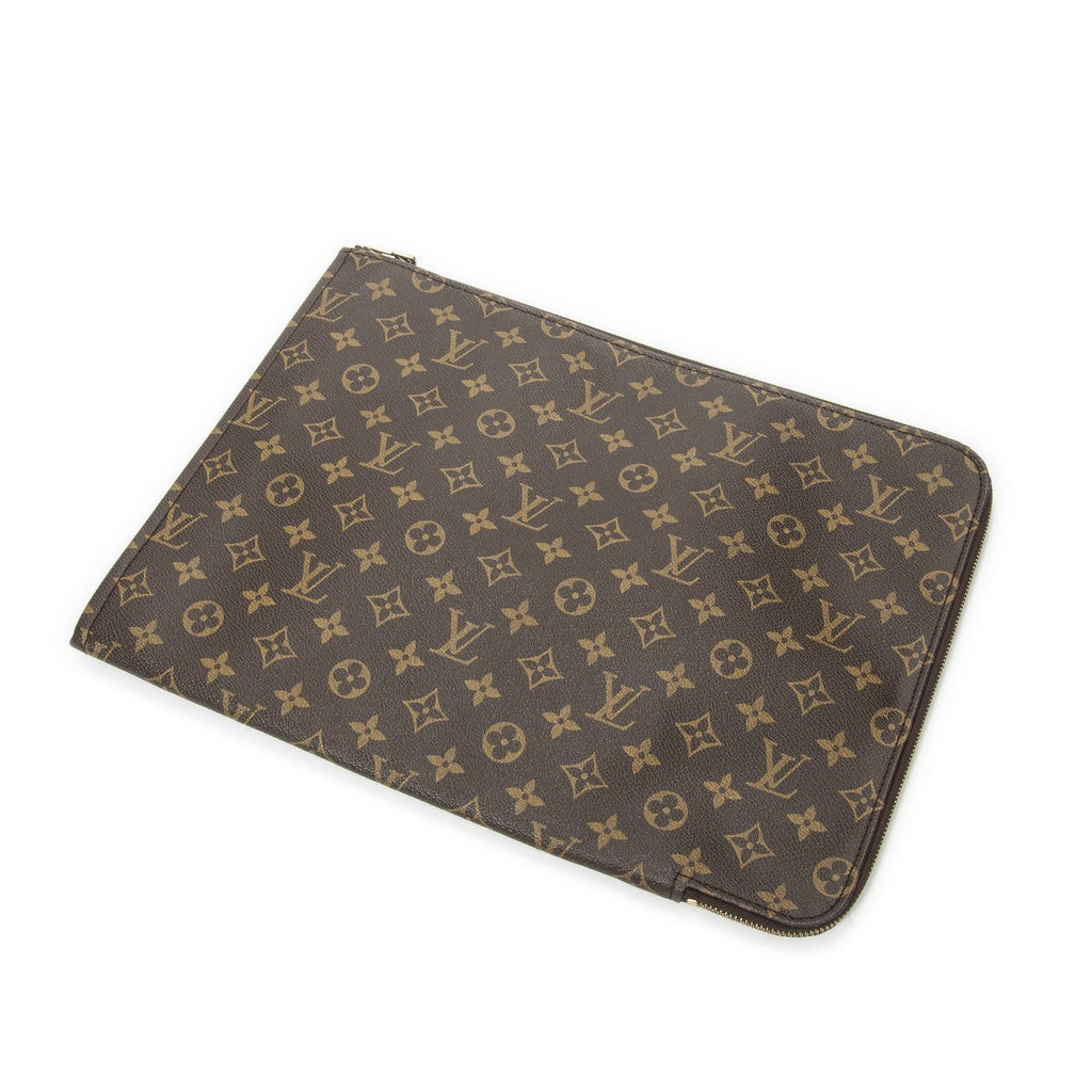 Louis Vuitton Posh Document Brown Monogram Canvas