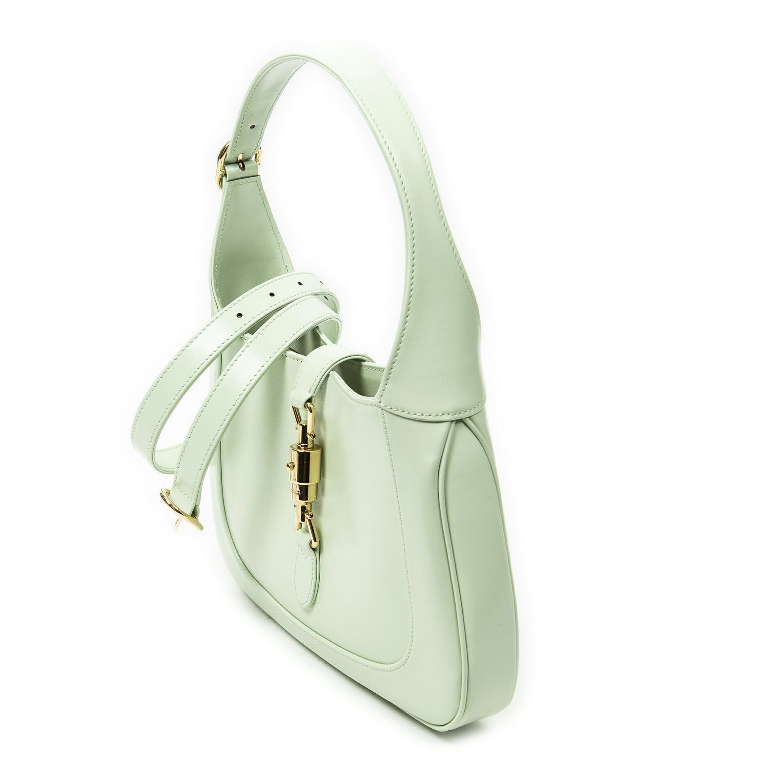 Gucci Small Jackie Light Green Smooth Calfskin Messenger — view 2