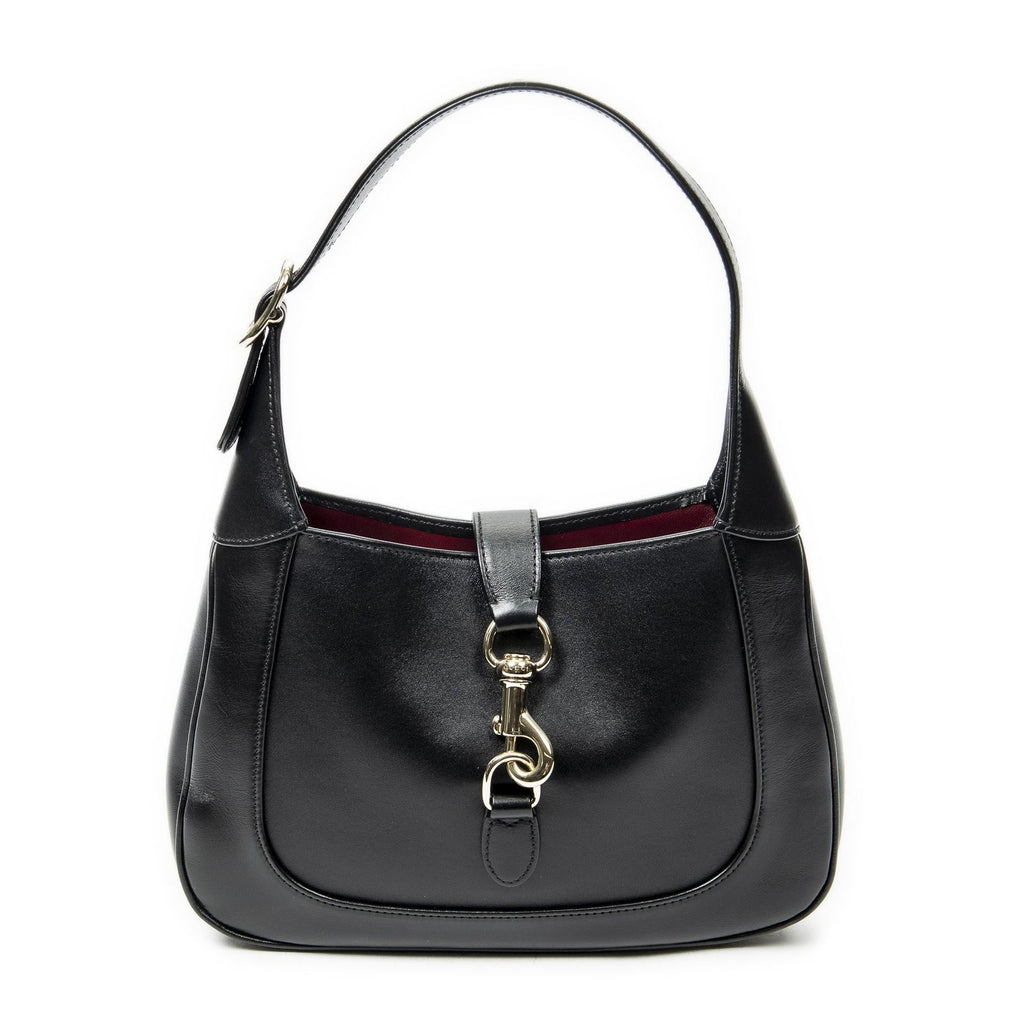 Gucci Small Jackie Black Smooth Calfskin Messenger