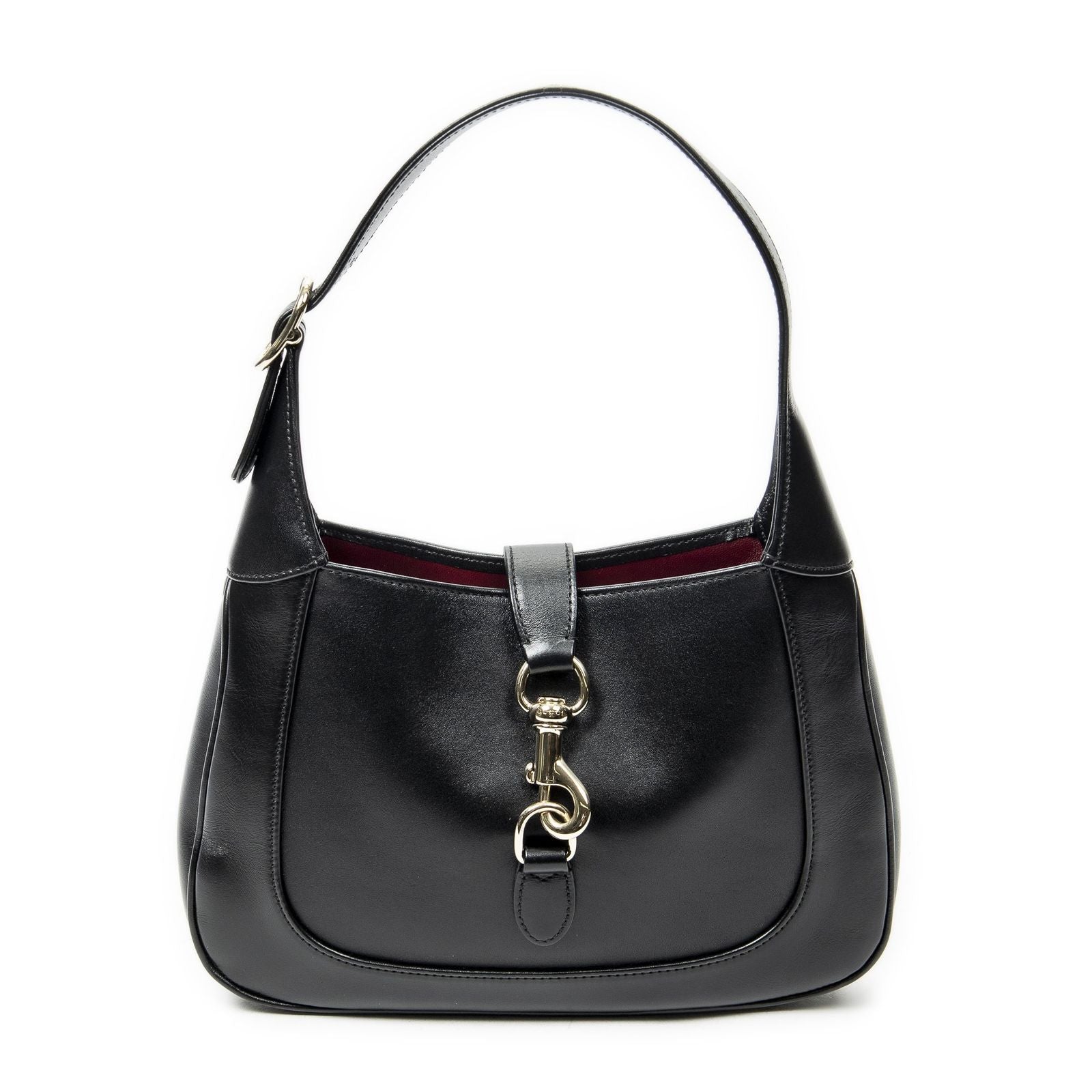 Gucci Small Jackie Black Smooth Calfskin Messenger