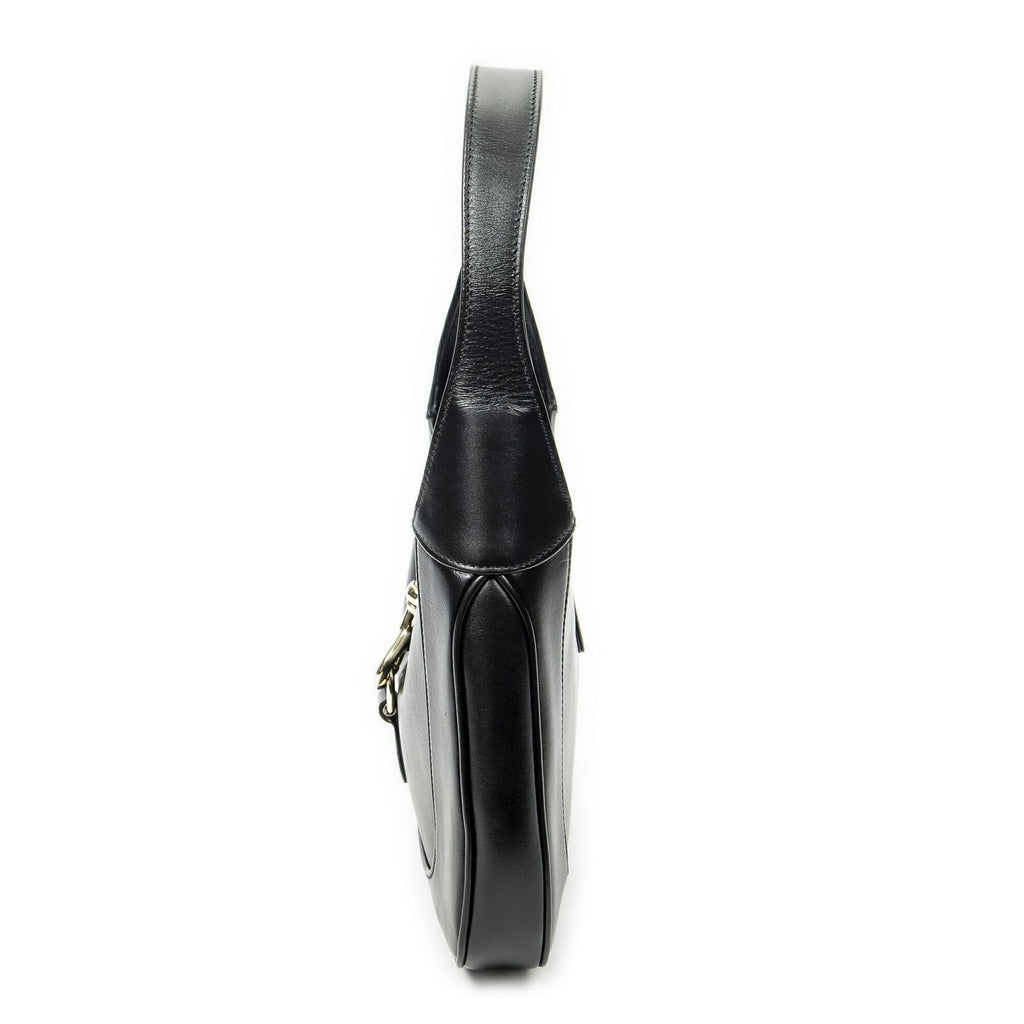 Gucci Small Jackie Black Smooth Calfskin Messenger — view 3