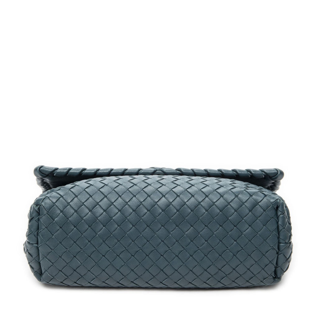 Bottega Venetamedium Olimpia Green Intrecciato Leather Messenger — view 6