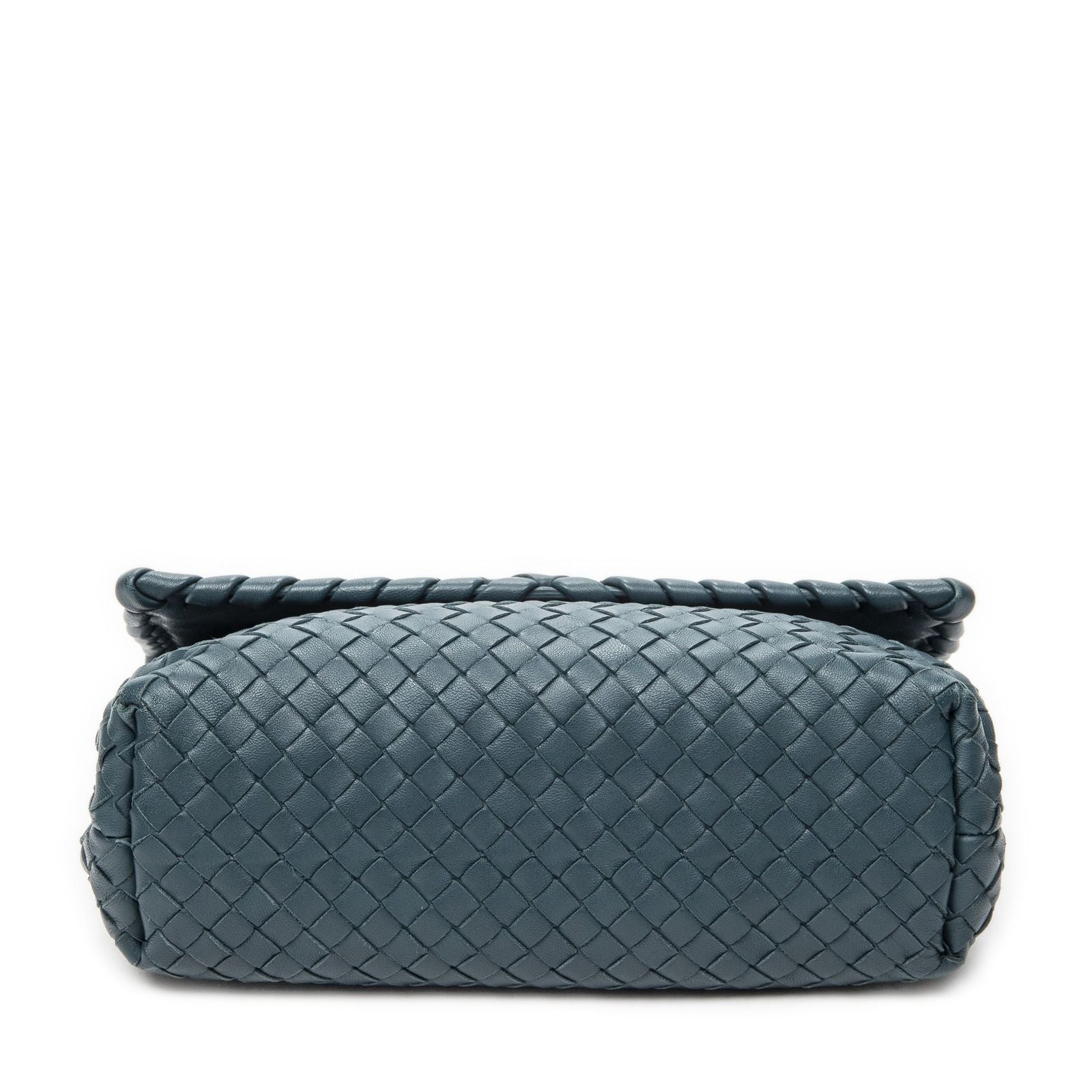 Bottega Venetamedium Olimpia Green Intrecciato Leather Messenger — view 6