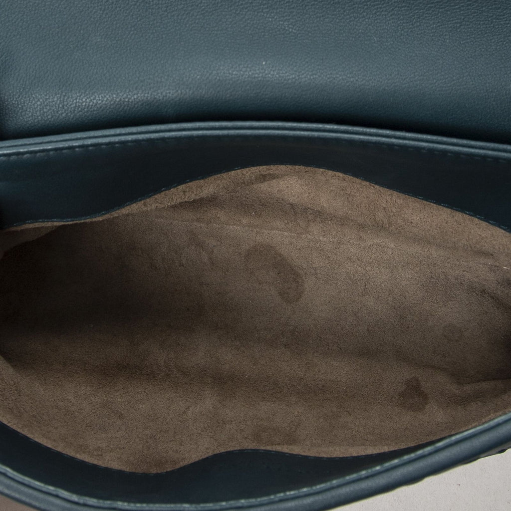 Bottega Venetamedium Olimpia Green Intrecciato Leather Messenger — view 9