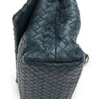 Bottega Venetamedium Olimpia Green Intrecciato Leather Messenger — view 8