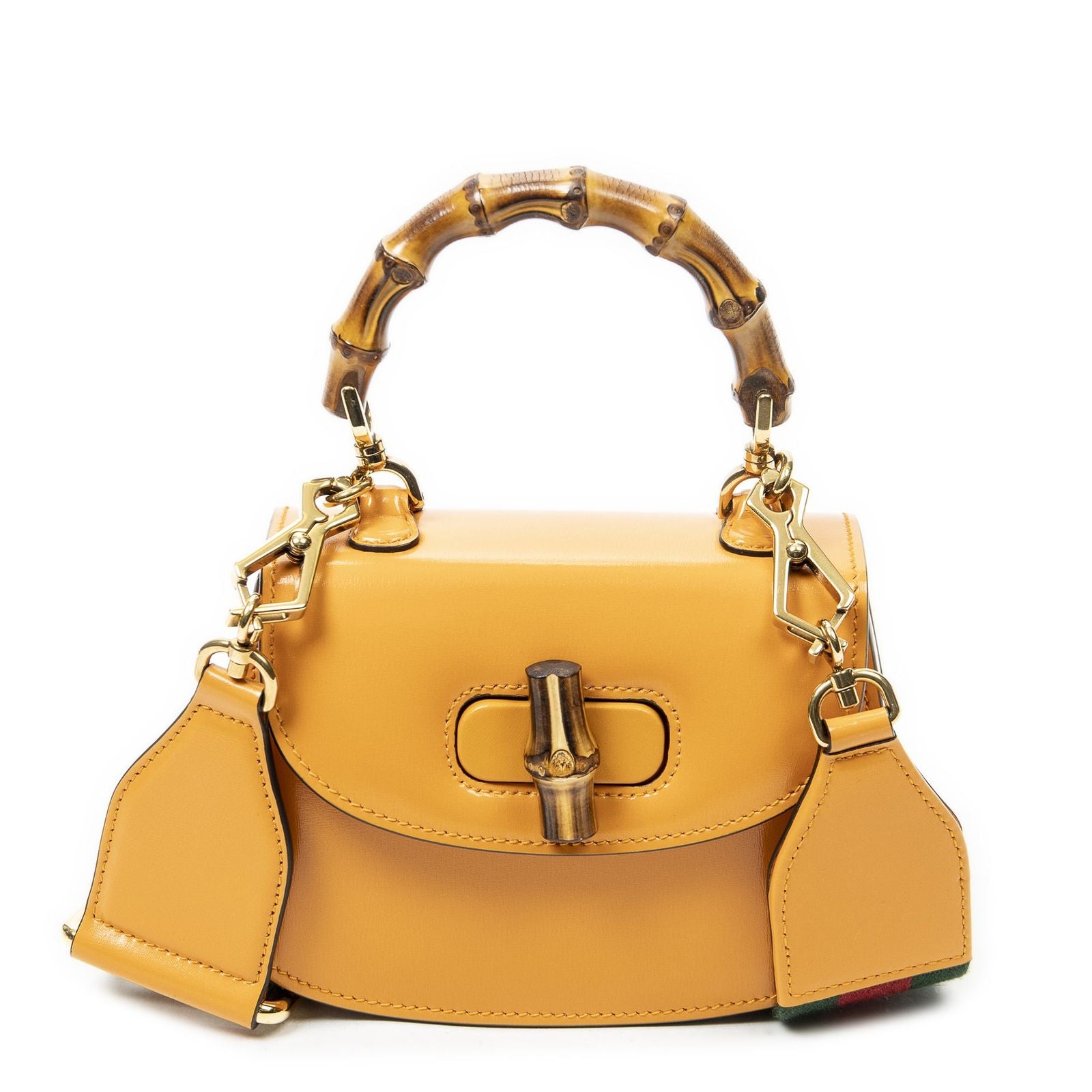 Gucci Mini Bamboo Smooth Calfskin Messenger