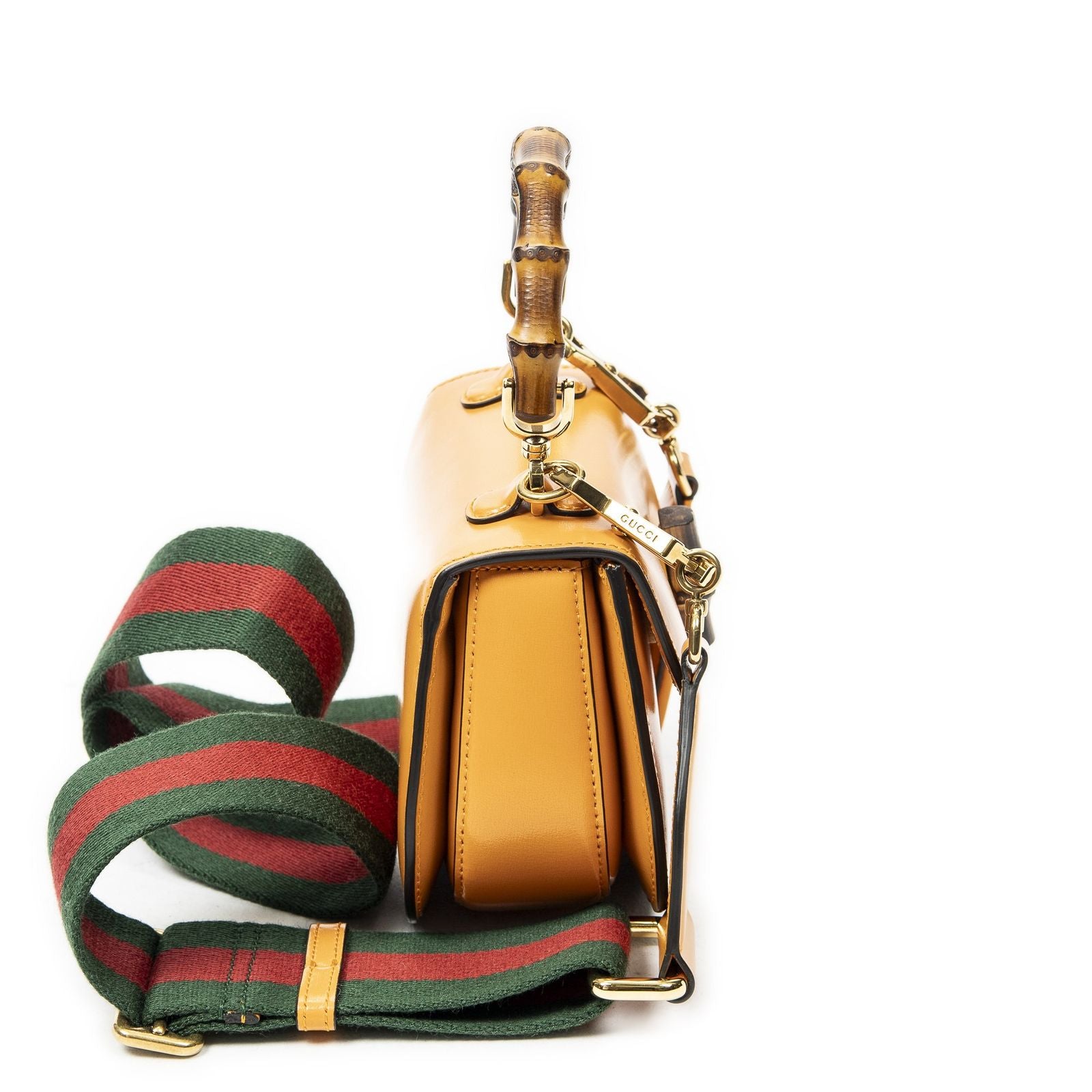 Gucci Mini Bamboo Smooth Calfskin Messenger — view 4