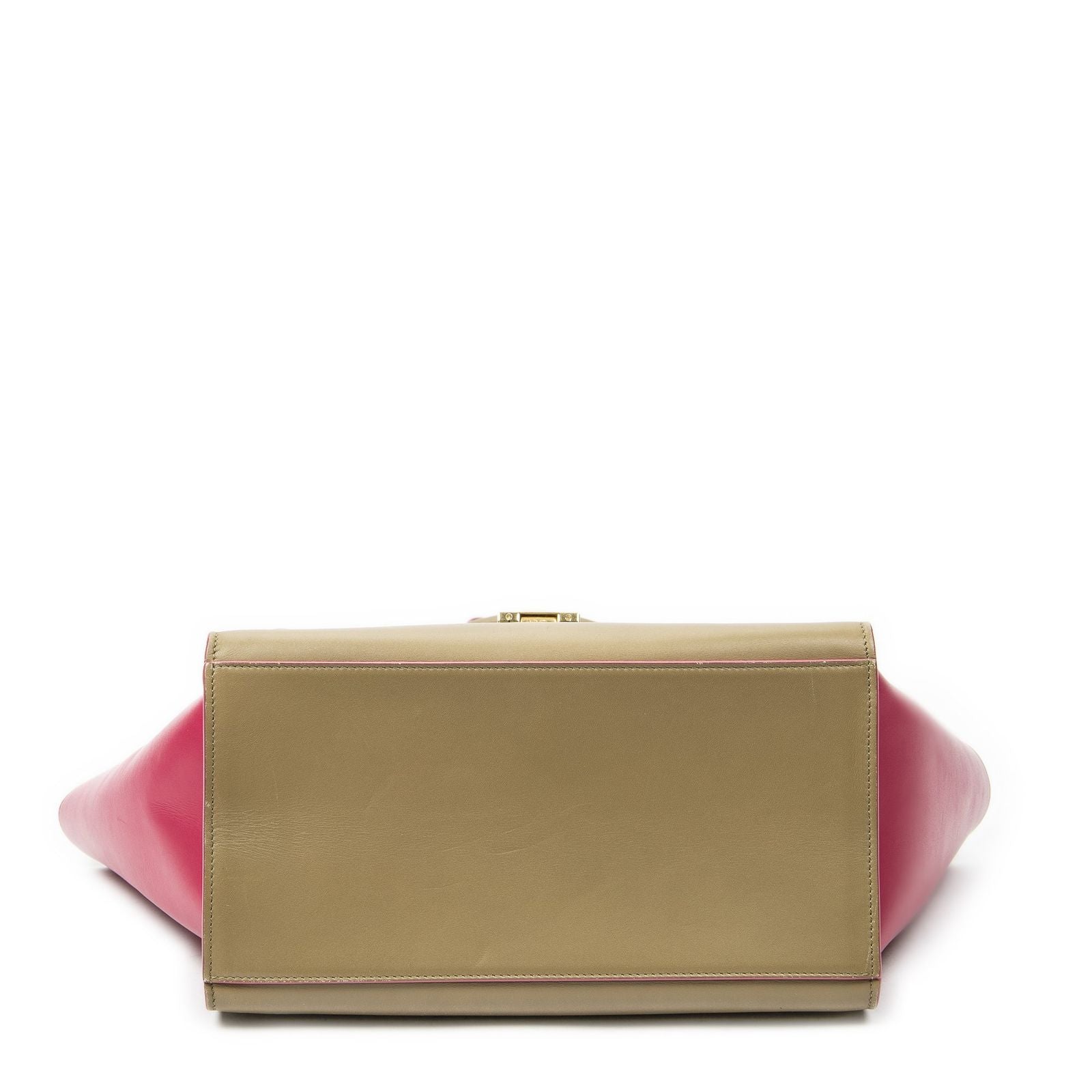 Celine Small Medium Swing Beige Pink Calfskin Leather Messenger — view 6