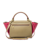 Celine Small Medium Swing Beige Pink Calfskin Leather Messenger — view 5