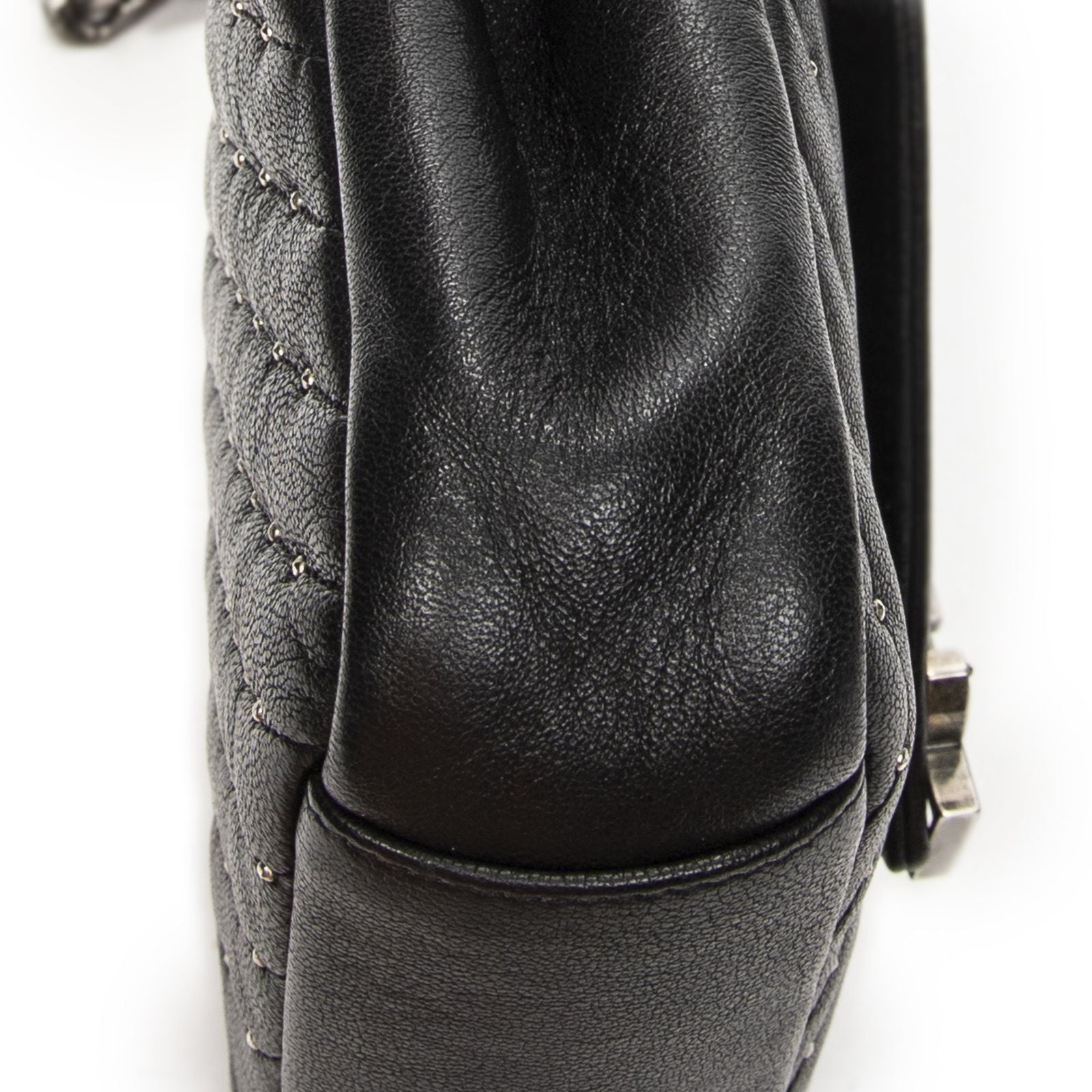 Saint Laurent Medium College Bag Black Matelasse Chez Blanc Leather — view 7