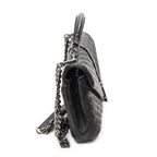 Saint Laurent Medium College Bag Black Matelasse Chez Blanc Leather — view 4