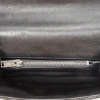 Saint Laurent Medium College Bag Black Matelasse Chez Blanc Leather — view 9