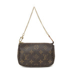 Louis Vuitton Mini Pochette Brown Monogram Canvas — view 5