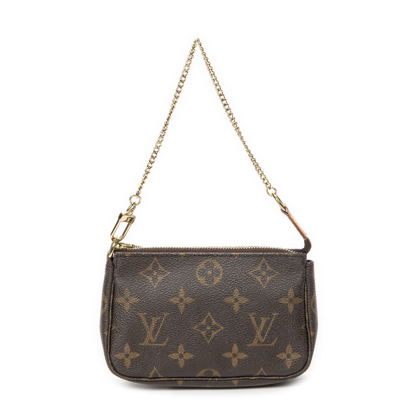 Louis Vuitton Mini Pochette Brown Monogram Canvas — view 5