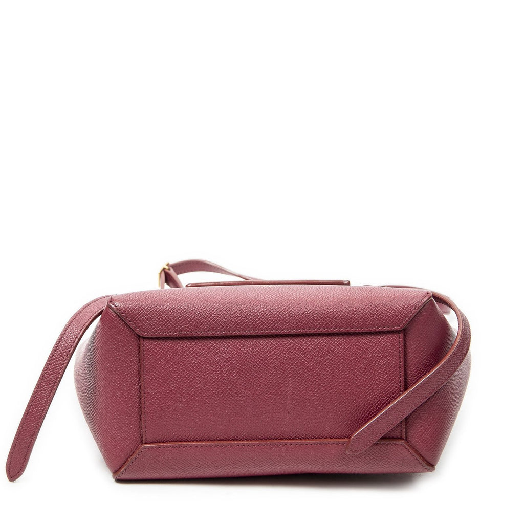 Celine Nano Belt Bag Raspberry Pink Gray Calfskin Leather — view 6