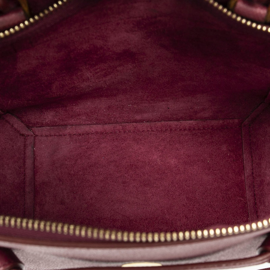 Celine Nano Belt Bag Raspberry Pink Gray Calfskin Leather — view 9