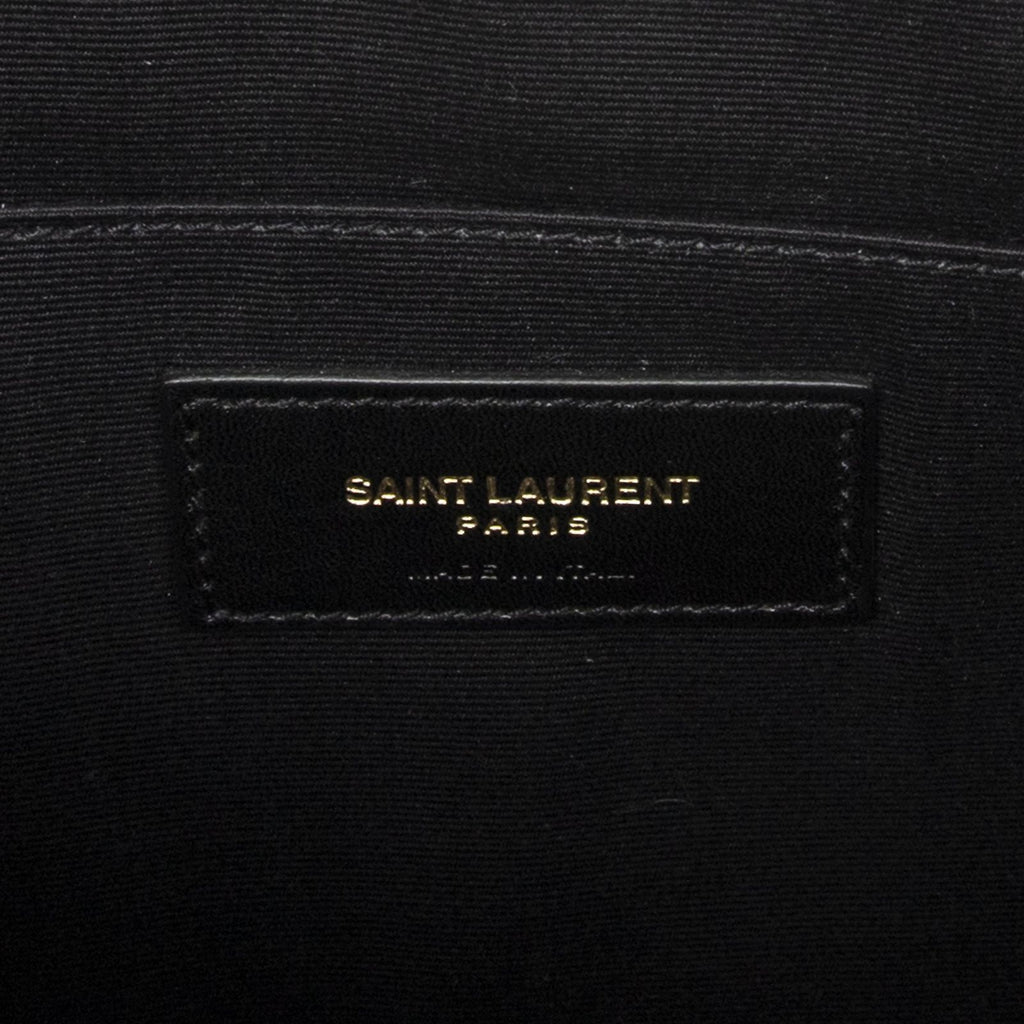 Saint Laurent Cassandre Clutchblack Matelasse Chez Blanc Leather Shoulder — view 5