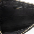 Saint Laurent Cassandre Clutchblack Matelasse Chez Blanc Leather Shoulder — view 4